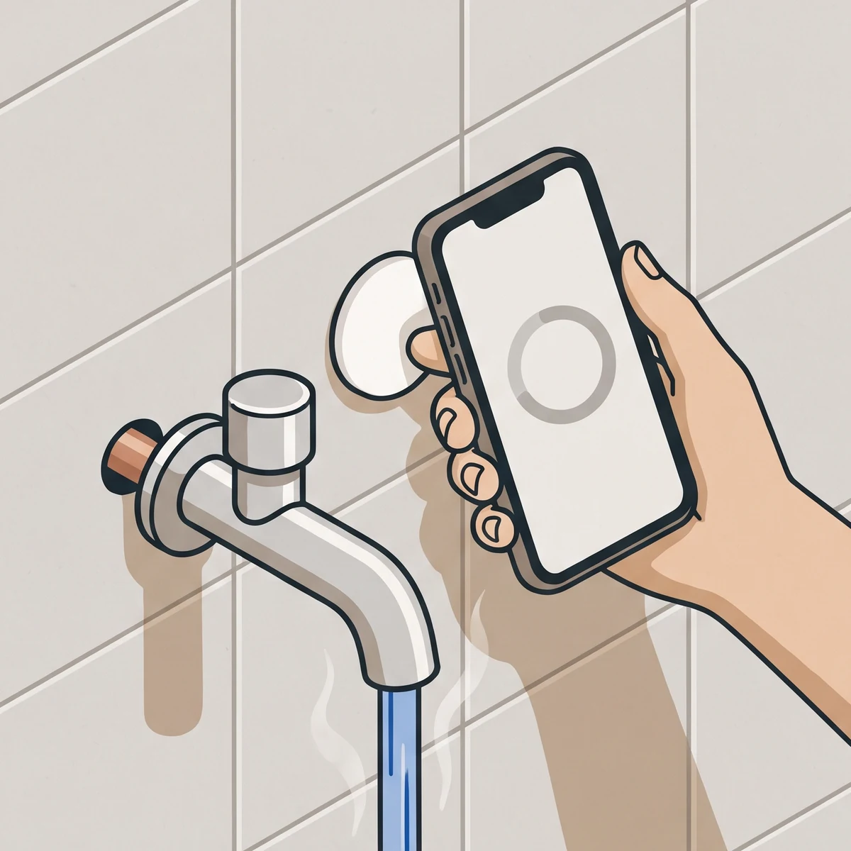 Step 2: Phone against the tag
